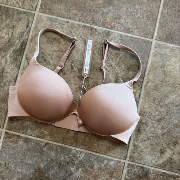 Skims Ultimate Collection Pushup Plunge Bra Clay Size 32C - Picture 5 of 8